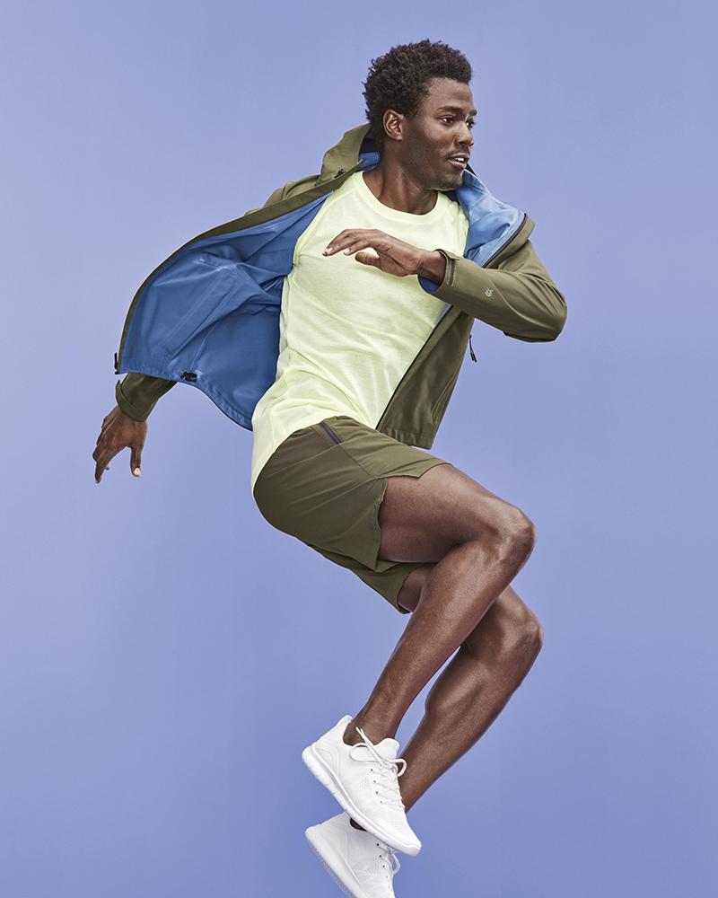 a man jumping in the air