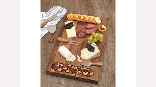 A cheese board