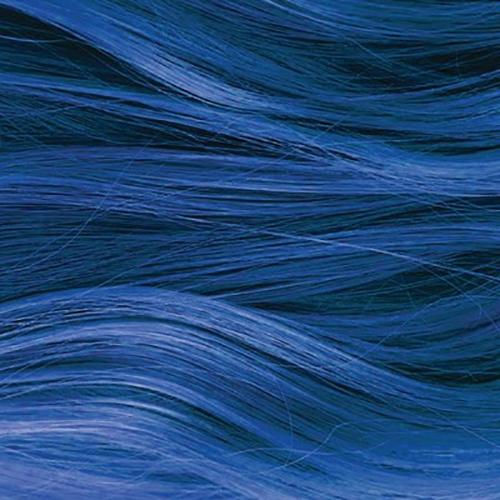 strands of blue hair