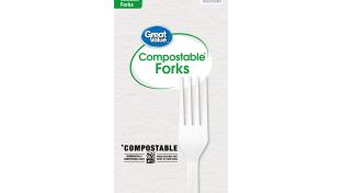 Walmart Compostable Great Value cutlery