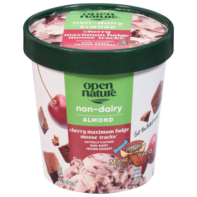 Albertsons Open Nature cherry moose tracks non-dairy ice cream
