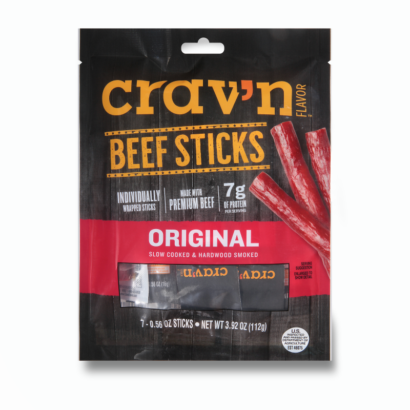 Topco Crav'n Flavor beef sticks